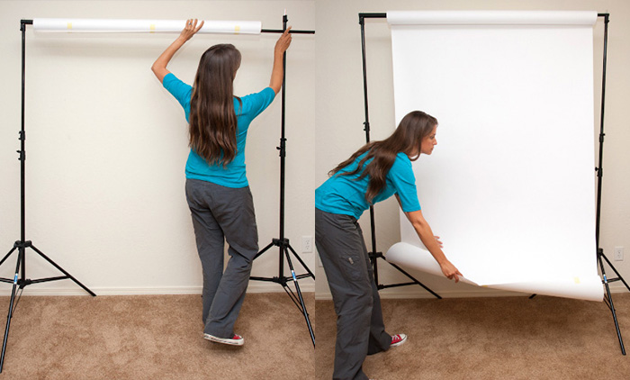 How To Hang Seamless Paper Backdrop Express